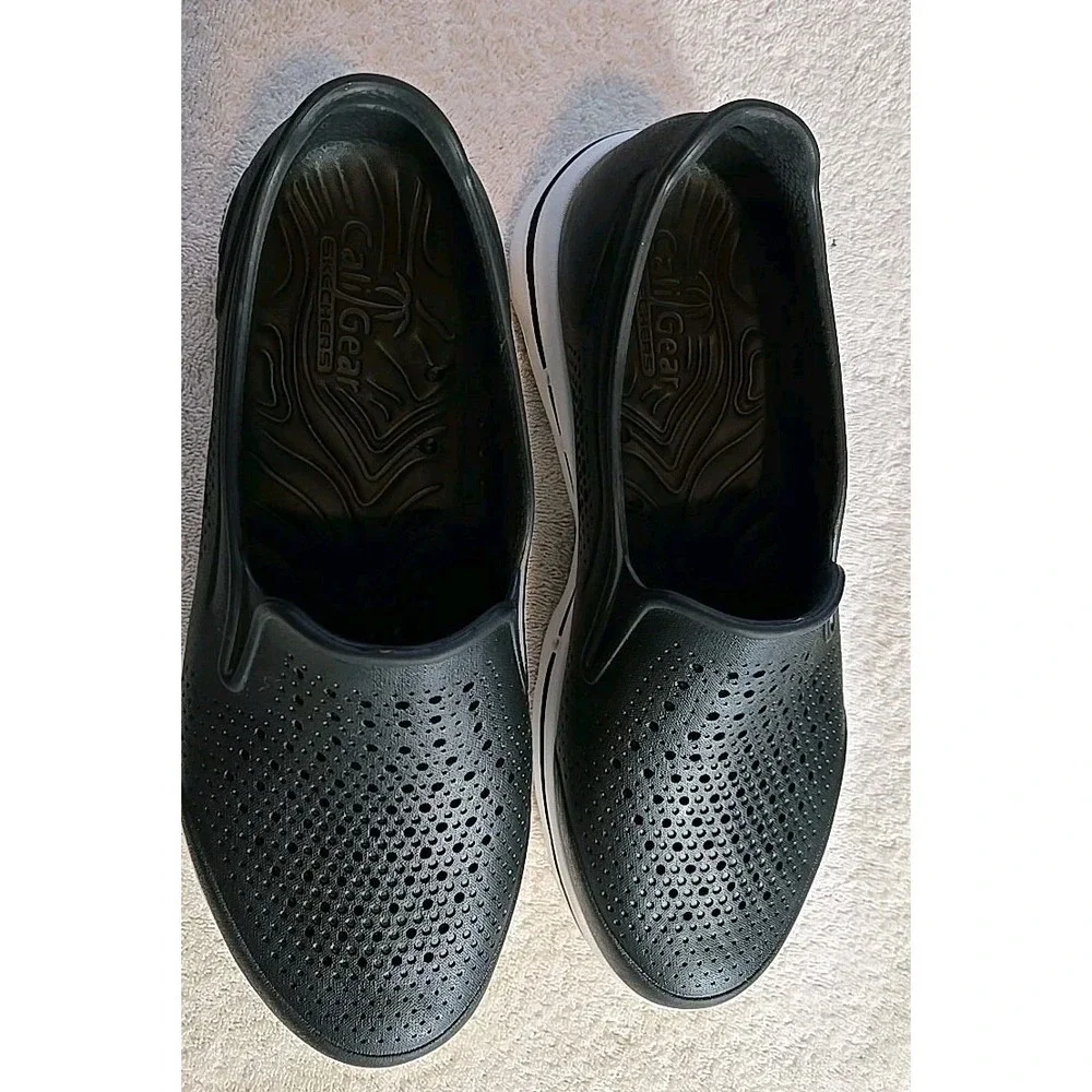 Skechers Cali Gear Mens‎ Slipon Shoes Size 11 Blue & White